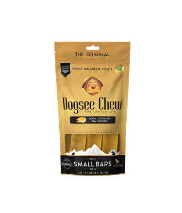 Dogsee Turmeric Small Bars: Long-Lasting Dental Chews for Small Dogs 100g